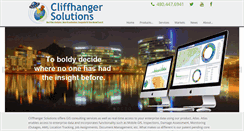 Desktop Screenshot of cliffhanger-solutions.com