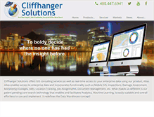 Tablet Screenshot of cliffhanger-solutions.com